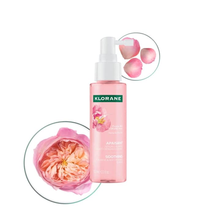 KLORANE nenuplaunamas serumas su bijūnais, jautriai galvos odai, SOS, 100 ml-1