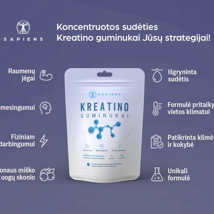 SAPIENS, Kreatino guminukai, 90 guminukų-1