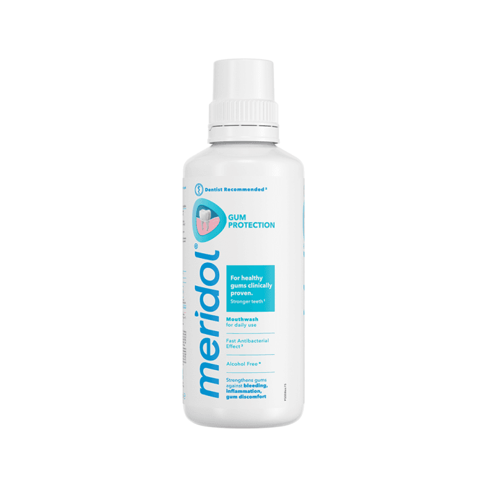 MERIDOL burnos skalavimo skystis dantenų apsaugai GUM PROTECTION, 400 ml-1