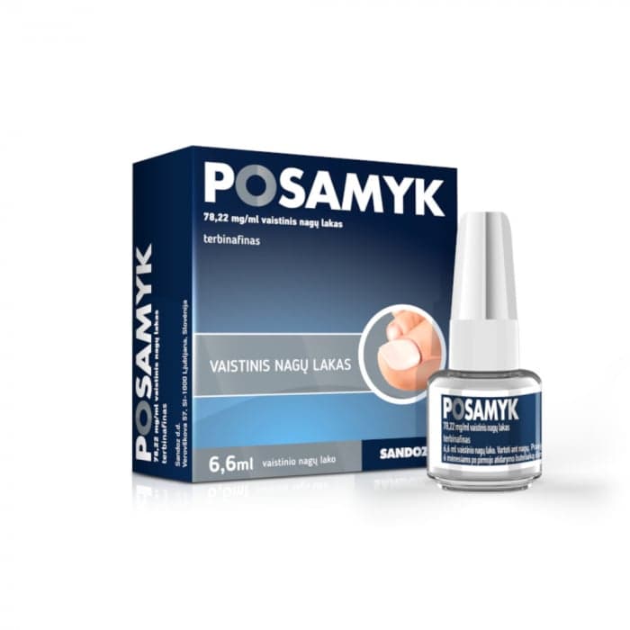 POSAMYK, 78,22 mg/ml, 6,6ml., vaistinis nagų lakas, N1