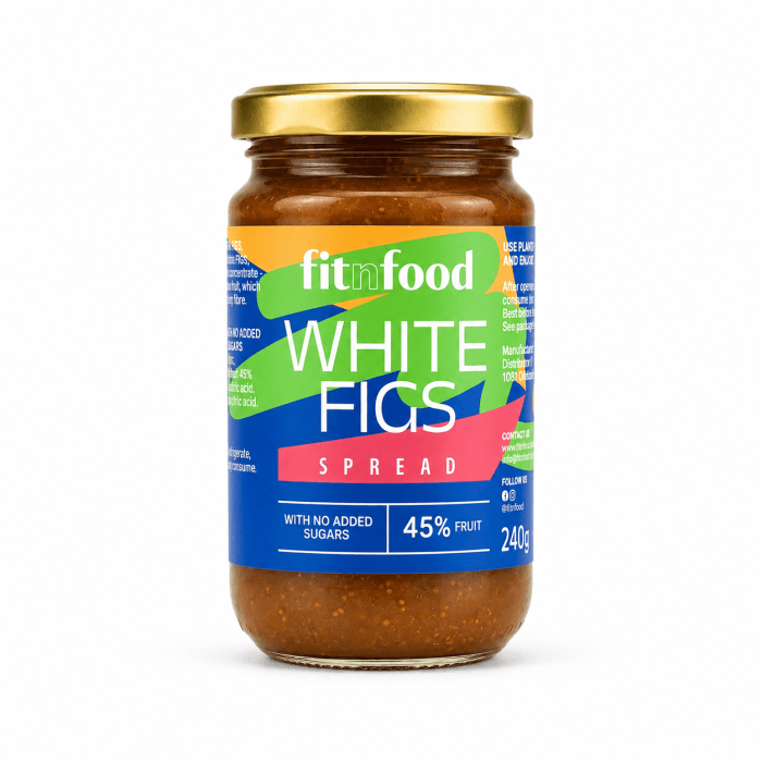 FitnFood figų užtepėlė be pridėtinio cukraus, 240 g