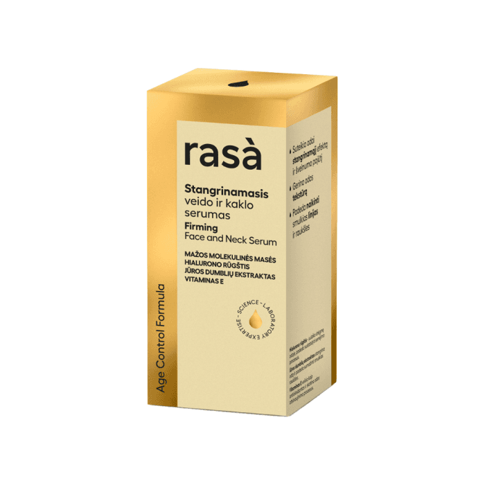 RASA stangrinamasis veido ir kaklo serumas AGE CONTROL, 30 ml-1