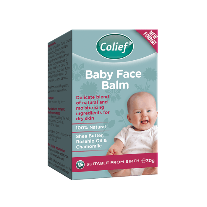 COLIEF veido tepalas kūdikiams BABY FACE BALM, 30 g