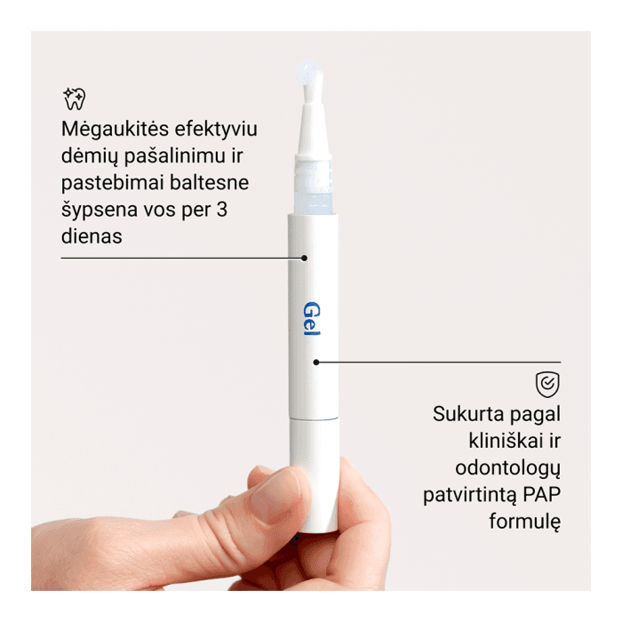 ALPINE WHITE, Dantų balinimo gelis, 3x2ml, 6 ml-1