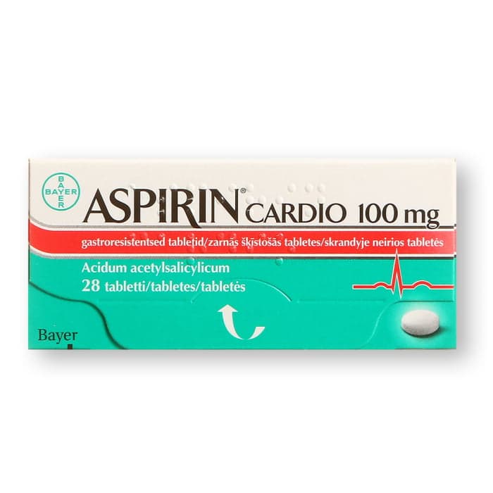 ASPIRIN CARDIO, 100 mg, Skrandyje neirios tabletės, N28-1