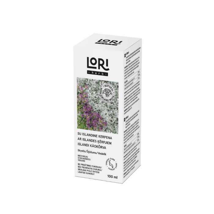 LORIherb su islandine kerpena ir čiobreliu, skystis, 100 ml-1