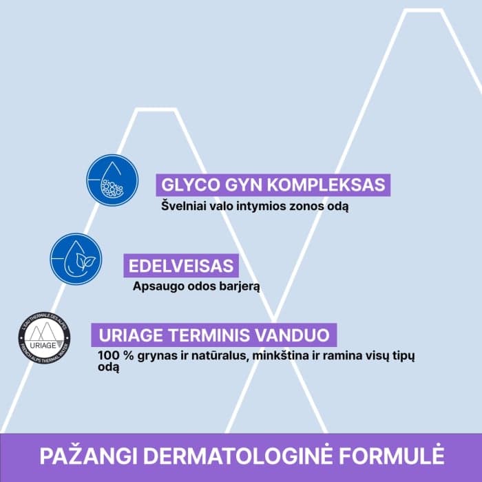 URIAGE gaivus gelis intymiai higienai GYN PHY, 500 ml-2