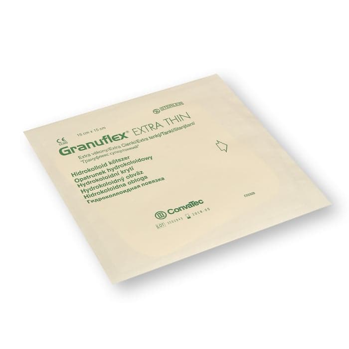 GRANUFLEX hidrokoloidinis tvarstis EXTRA THIN, 15 x 15 cm, 5 vnt.-1