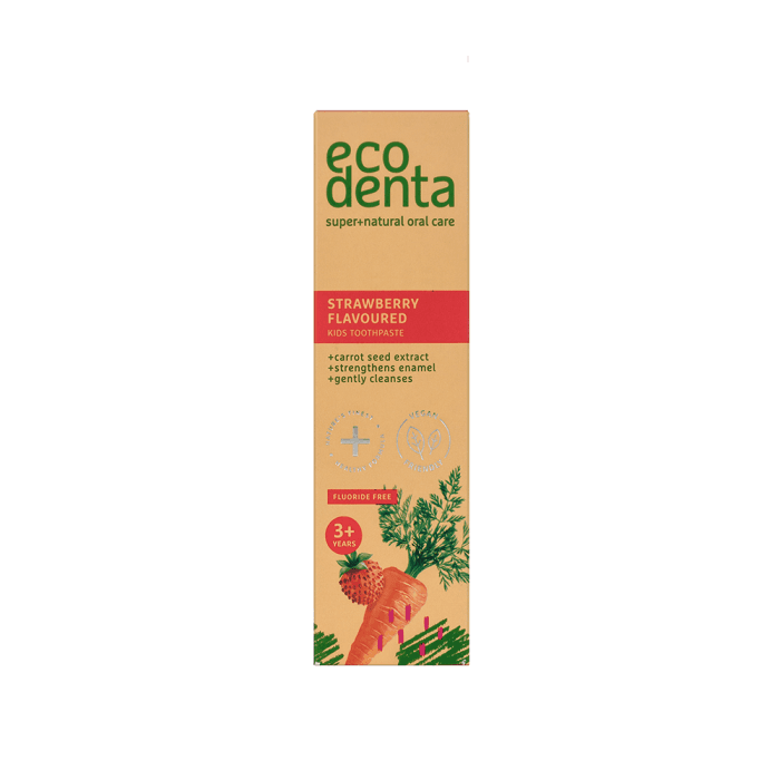 ECODENTA žemuogių kvapo dantų pasta vaikams, 75 ml-1