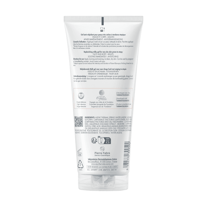 EAU THERMALE AVÈNE lipidus atkuriantis pienelio tekstūros gelis XERACALM A.D, 200 ml-2