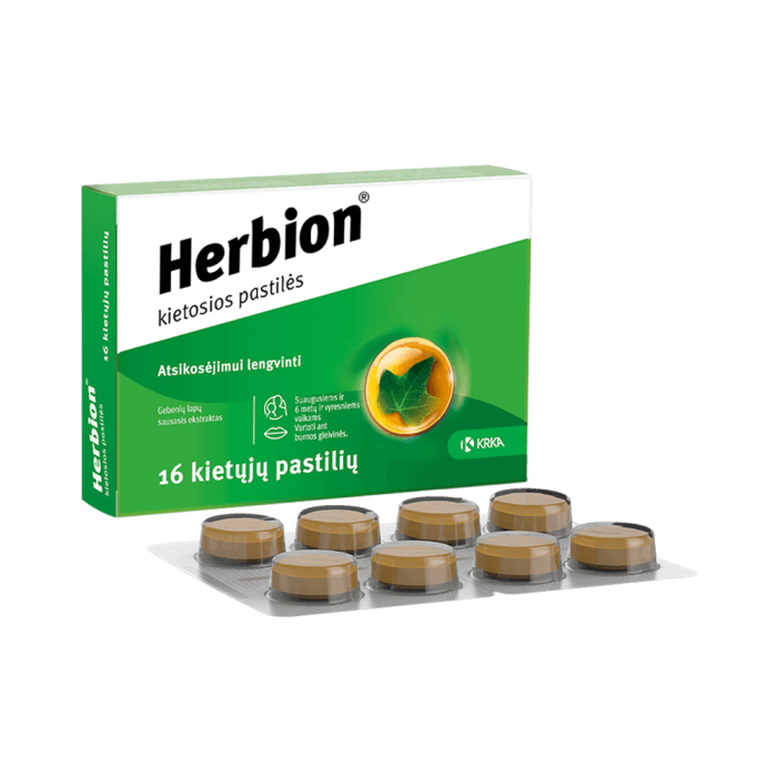 Herbion, kietosios pastilės, N16