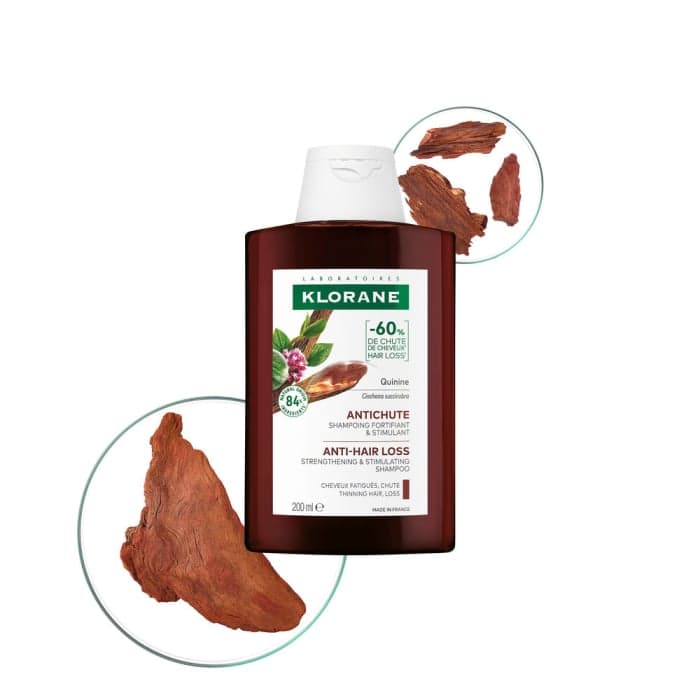 KLORANE stiprinamasis šampūnas su chininu ir ekologišku edelveisu, 200 ml-1