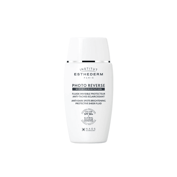 INSTITUT ESTHEDERM PARIS, labai aukštos apsaugos fluidas veidui nuo saulės ir pigmentinių dėmių, PHOTO REVERSE SPF50+ , 40 ml, 40 ml