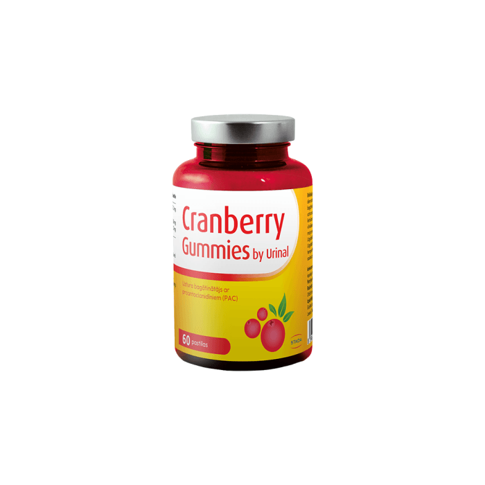 URINAL, Cranberry Gummies, 60 guminukų