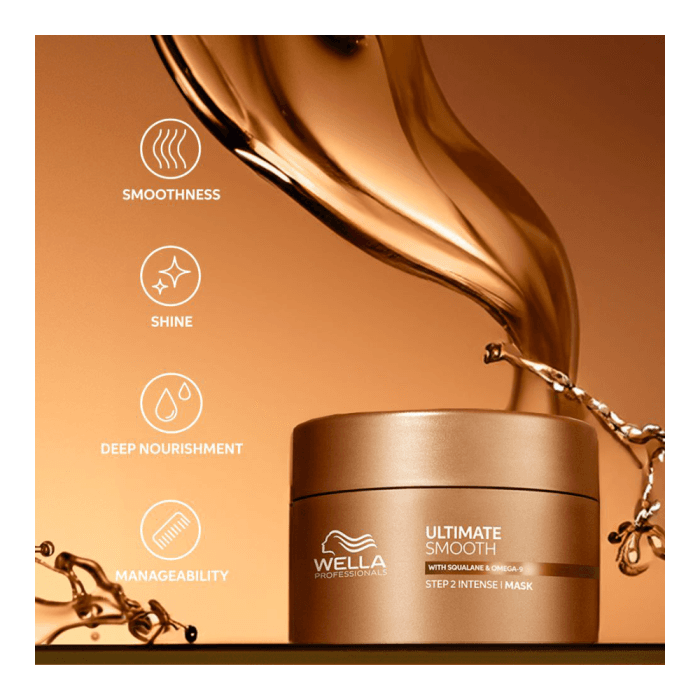 WELLA PROFESSIONALS, intensyviai maitinanti kaukė STEP 2 Su SKAVALNU ir OMEGA-9, ULTIMATE SMOOTH, 150 ml-2