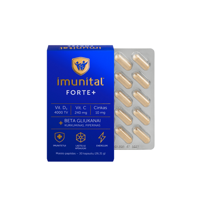 IMUNITAL, IMUNITAL FORTE+, 30 kapsulių-1