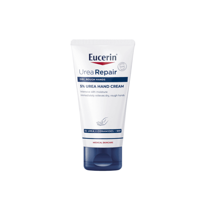 EUCERIN rankų kremas sausai odai su 5% šlapalo UREA REPAIR, 75 ml