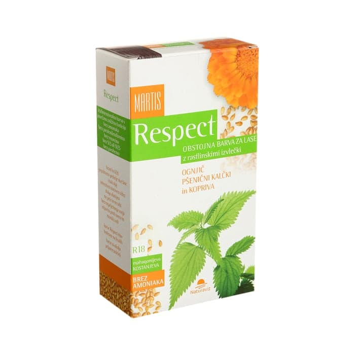 MARTIS RESPECT ilgalaikiai plaukų dažai NR. 18, raudonmedžio kaštono spalva, 135 ml