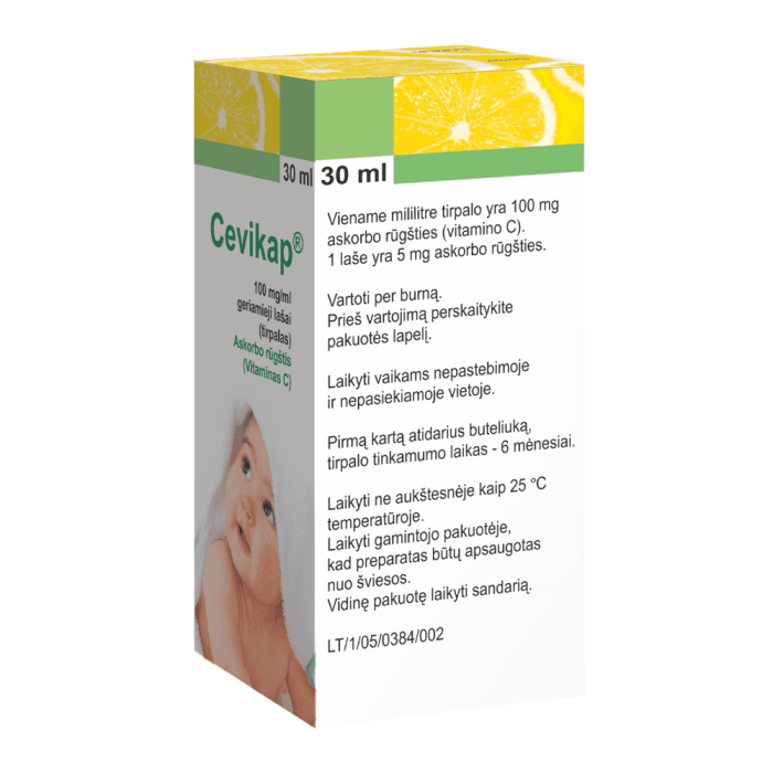 CEVIKAP, 100mg/ml, 30ml, geriamieji lašai, tirpalas, N1-1