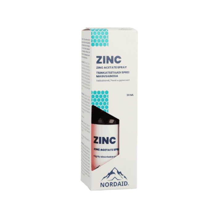 NORDAID ZINC purškiamas cinko papildas, 15mg, 30 ml