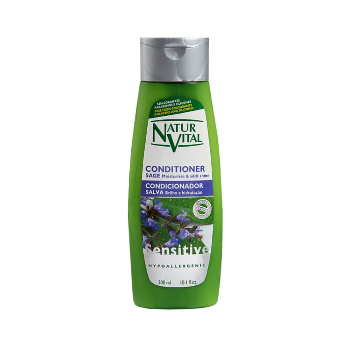 NATUR VITAL plaukų kondicionierius su šalavijų ekstraktu SENSITIVE, 300 ml