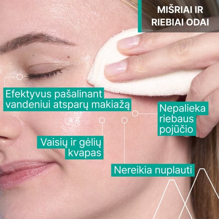 URIAGE micelinis valomasis vanduo riebiai-mišriai veido odai, 250 ml-1
