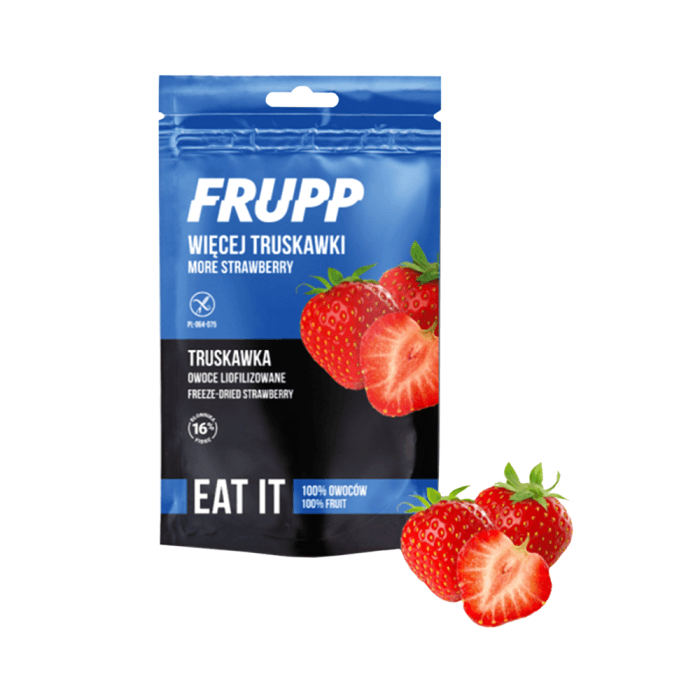 YUMYUM liofilizuotos braškės FRUPP, 13 g
