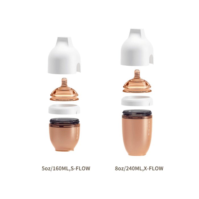 HE OR SHE buteliukas ULTRA WIDE NECK, 240 ml, nuo 6 mėn., balta spalva, 1 vnt.-1