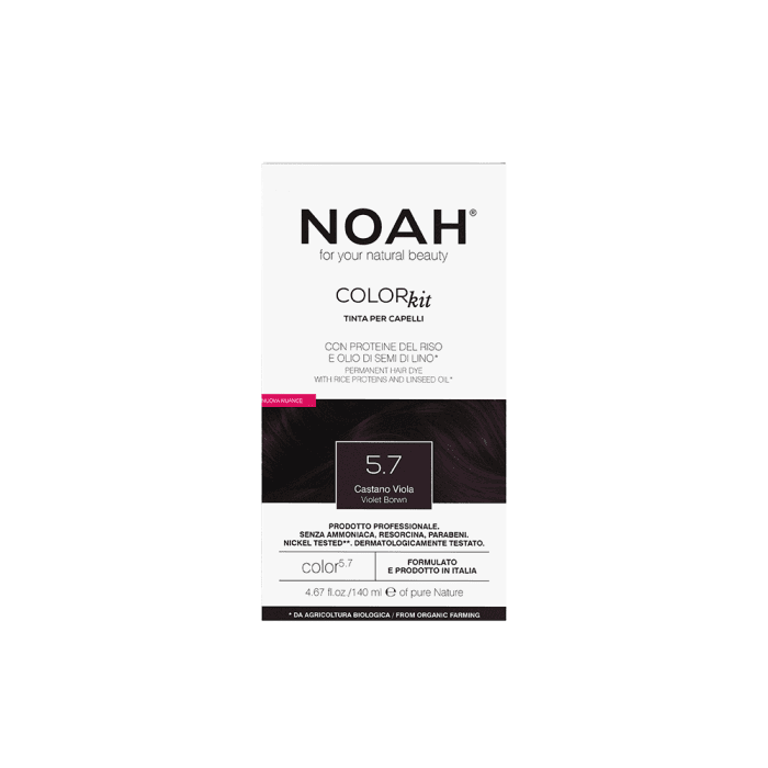 NOAH ilgalaikiai plaukų dažai, Color Kit 5.7, Violet Brown, 140 ml