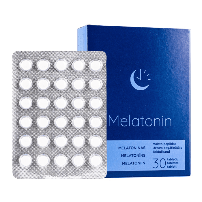 MELATONIN, 30 tablečių-1