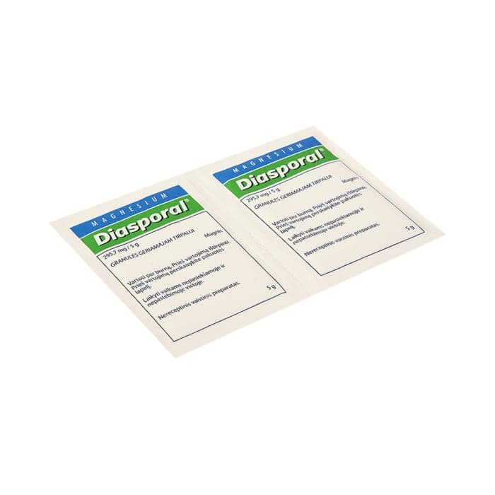 Magnesium-Diasporal, 295,7mg/5g, granulės geriamajam tirpalui, N50-1