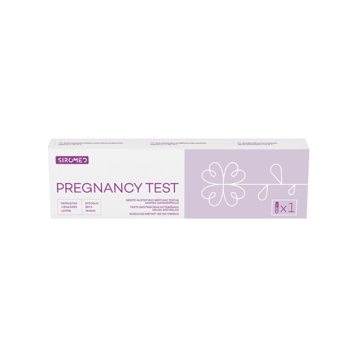SIROMED srovinis nėštumo testas, 1 vnt.-1