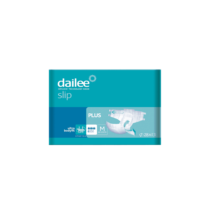 DAILEE sauskelnės suaugusiesiems SLIP PLUS, M dydis, 28 vnt.
