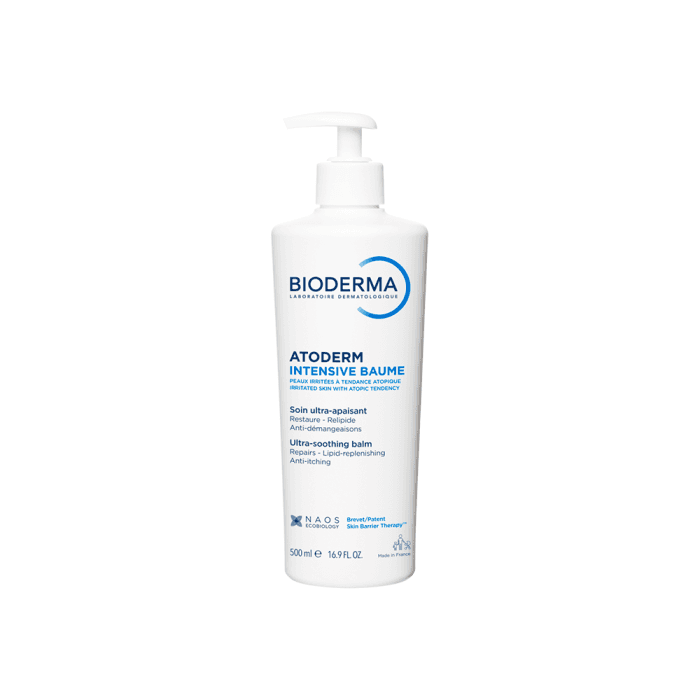BIODERMA kremas emolientas sudirgusiai, atopiškai odai ATODERM INTENSIVE BAUME, 500 ml