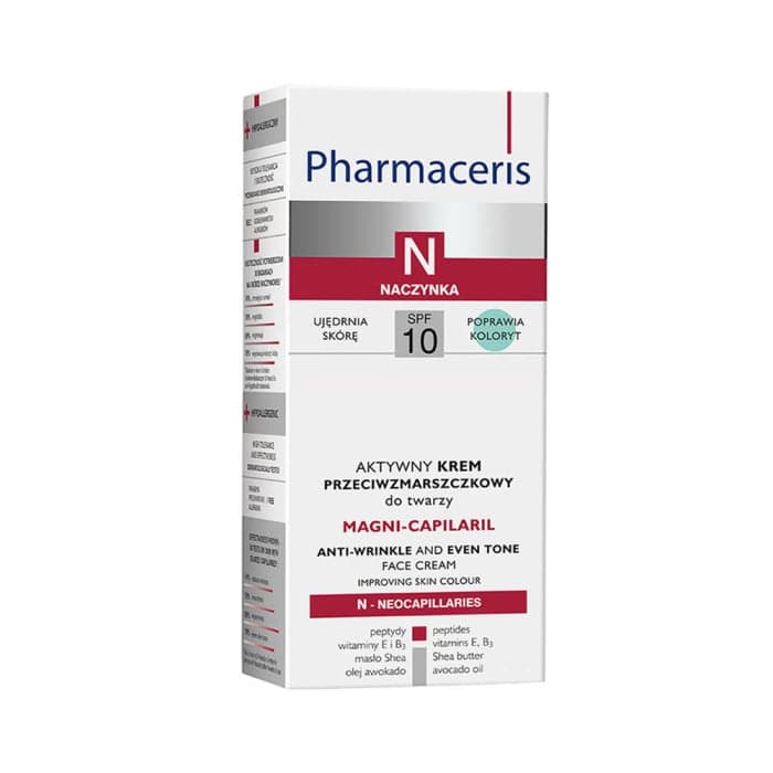 PHARMACERIS N, MAGNI CAPILARIL kremas brandžiai odai, SPF10, 50 ml-1
