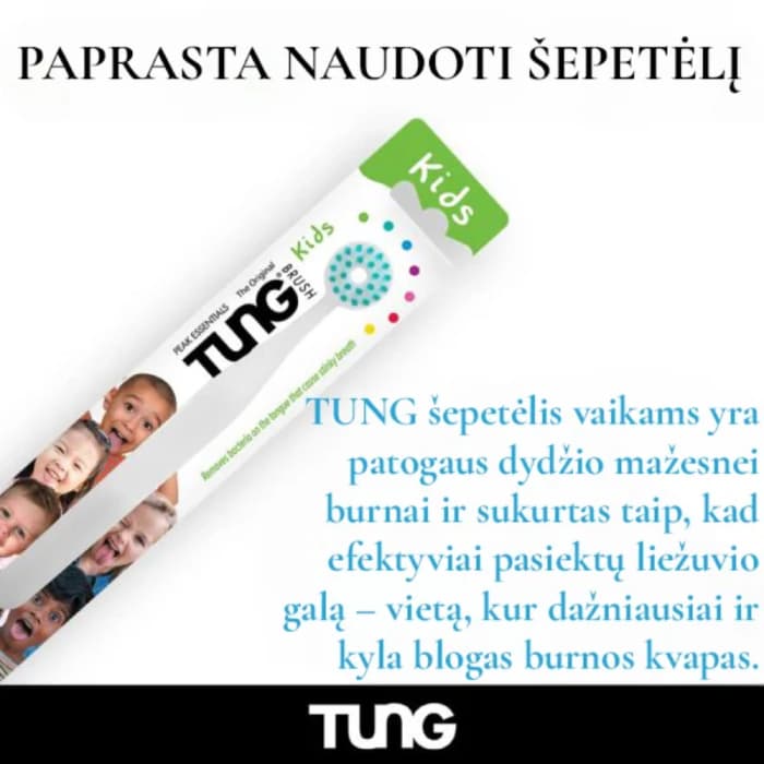 TUNG KIDS, liežuvio šepetėlis vaikams, 1 vnt.-1