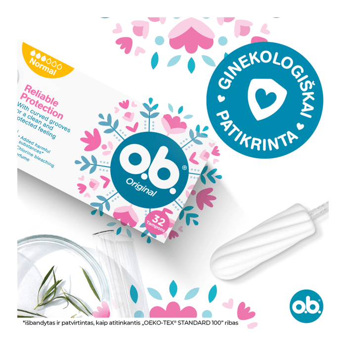 O.B. Original tamponai NORMAL, 16 vnt.-1