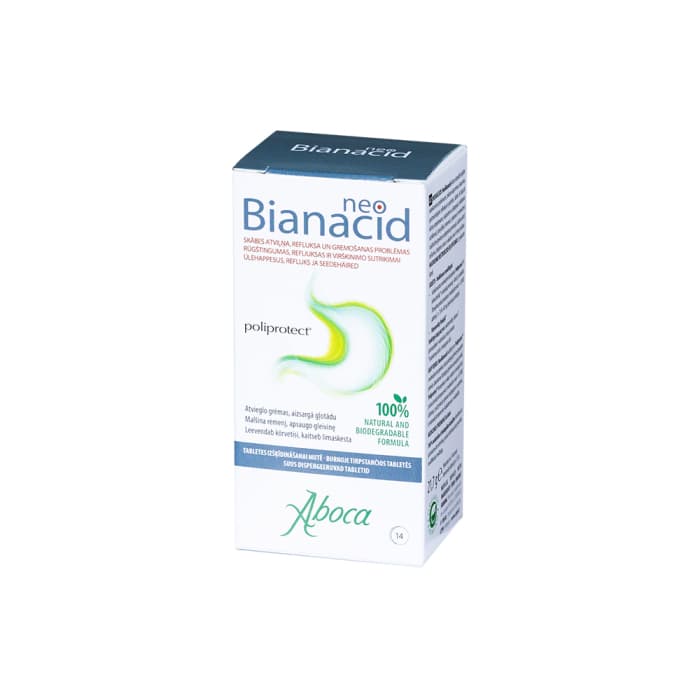 NEOBIANACID, 14 burnoje tirpstančių tablečių