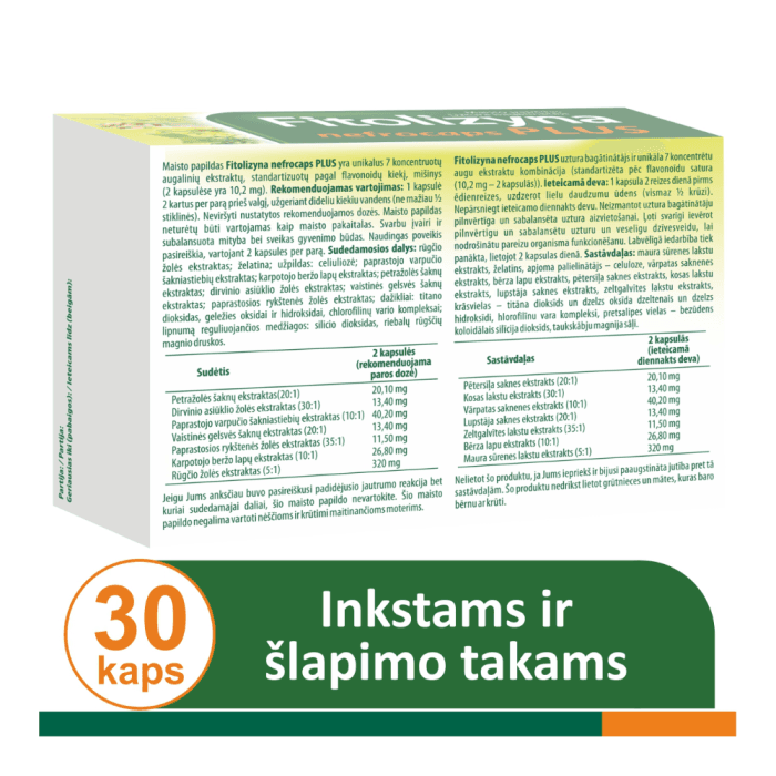 FITOLIZYNA NEFROCAPS PLUS, 30 kapsulių-1