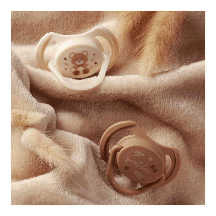 Babyono čiulptukas silikoninis simetrinis 0-6m 1669/01, 2 vnt.-1