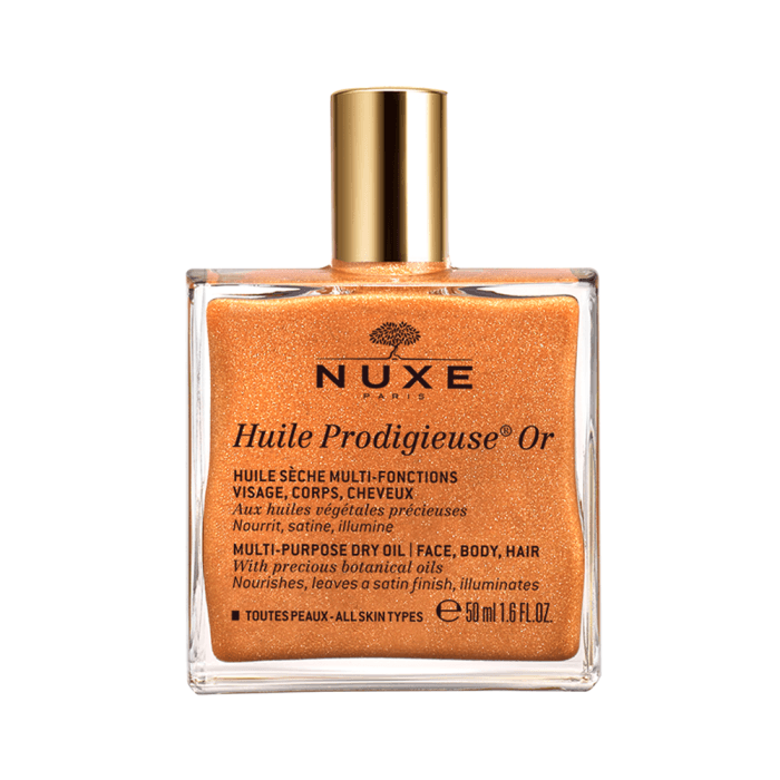 NUXE švytėjimo suteikiantis daugiafunkcis sausas aliejus HUILE PRODIGIEUSE OR SHIMMERING, 50 ml