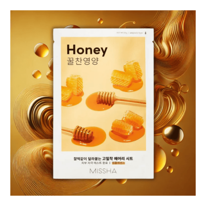 MISSHA lakštinė veido kaukė su medumi Airy Fit Sheet Honey, 16 g-1