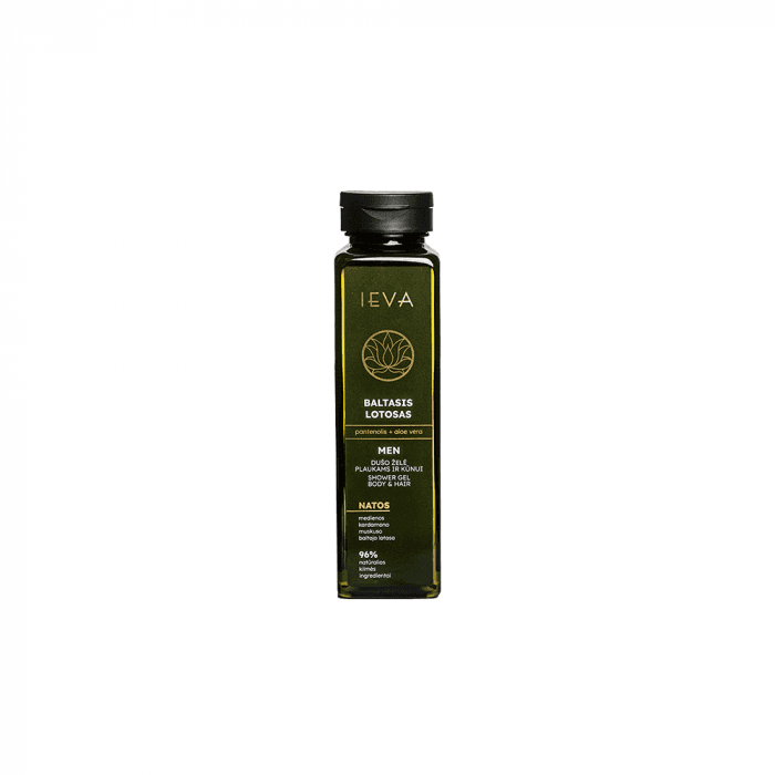 IEVA dušo želė plaukams ir kūnui, baltasis lotosas, 300 ml