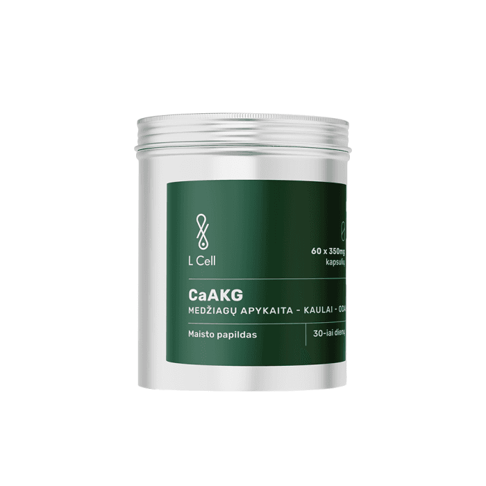 L CELL CaAKG kapsulės 350 mg, 60 kapsulių