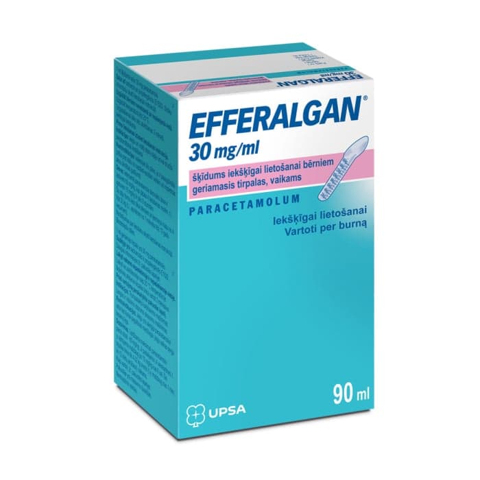 EFFERALGAN  geriamasis tirpalas vaikams, 90 ml, Geriamasis tirpalas, N1