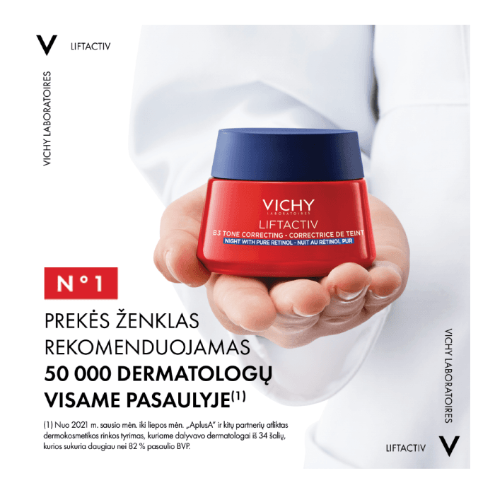 VICHY naktinis kremas su retinoliu LIFTACTIV B3, 50 ml-2