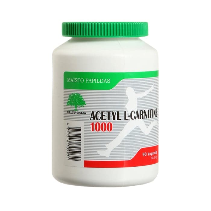 ACETYL L-CARNITINE 1000, 90 kapsulių-1