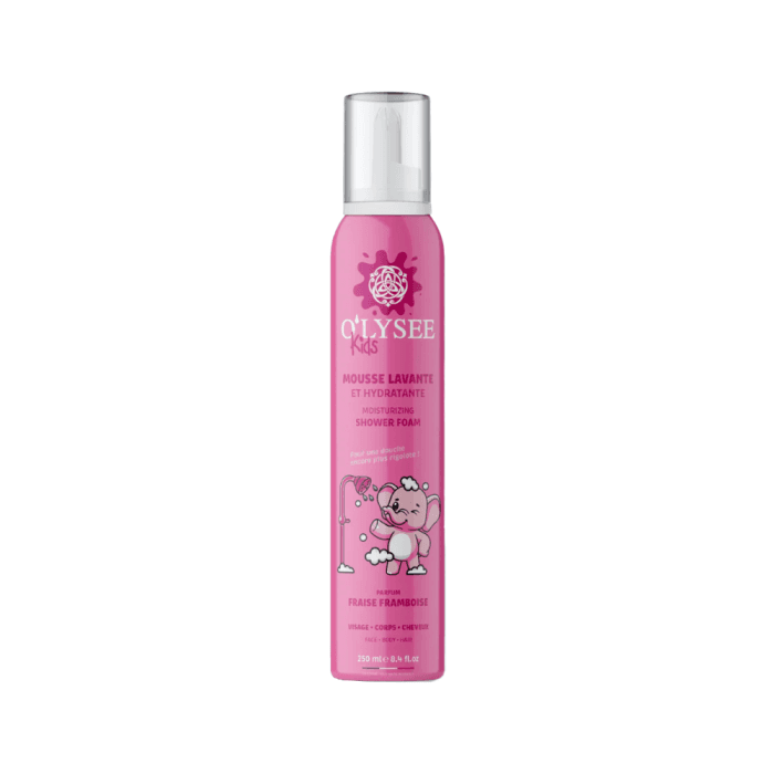 O'LYSEE vaikiškos prausiamosios putos RASPBERRY & STRAWBERRY, nuo 3 m., 250 ml-1