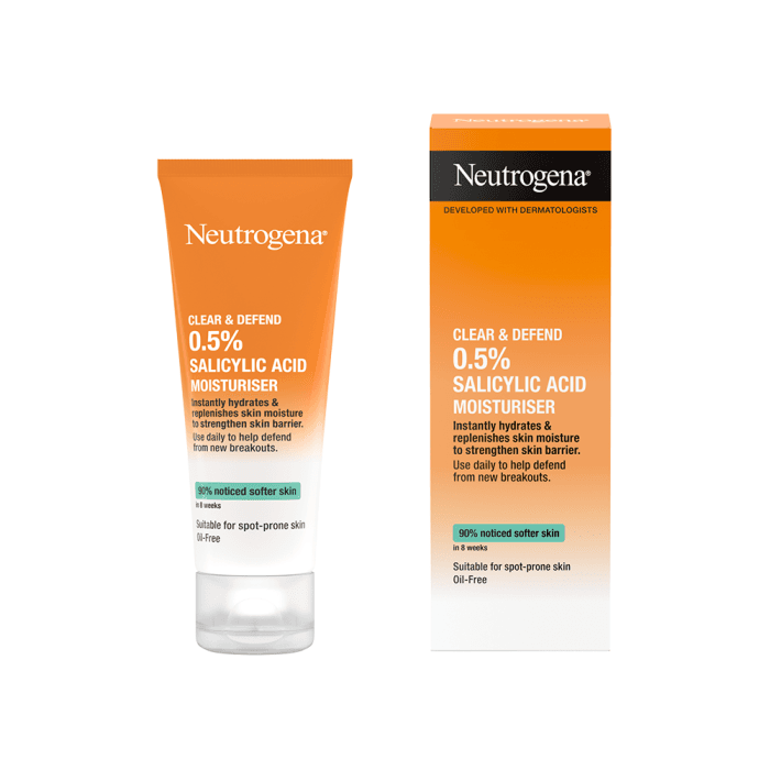 NEUTROGENA drėkinamasis kremas CLEAR & DEFEND, 50 ml