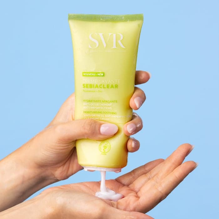 SVR veido prausiklis itin jautriai, nuo aknės gydomai odai SEBIACLEAR CREME LAVANTE, 200 ml, 200 ml-1